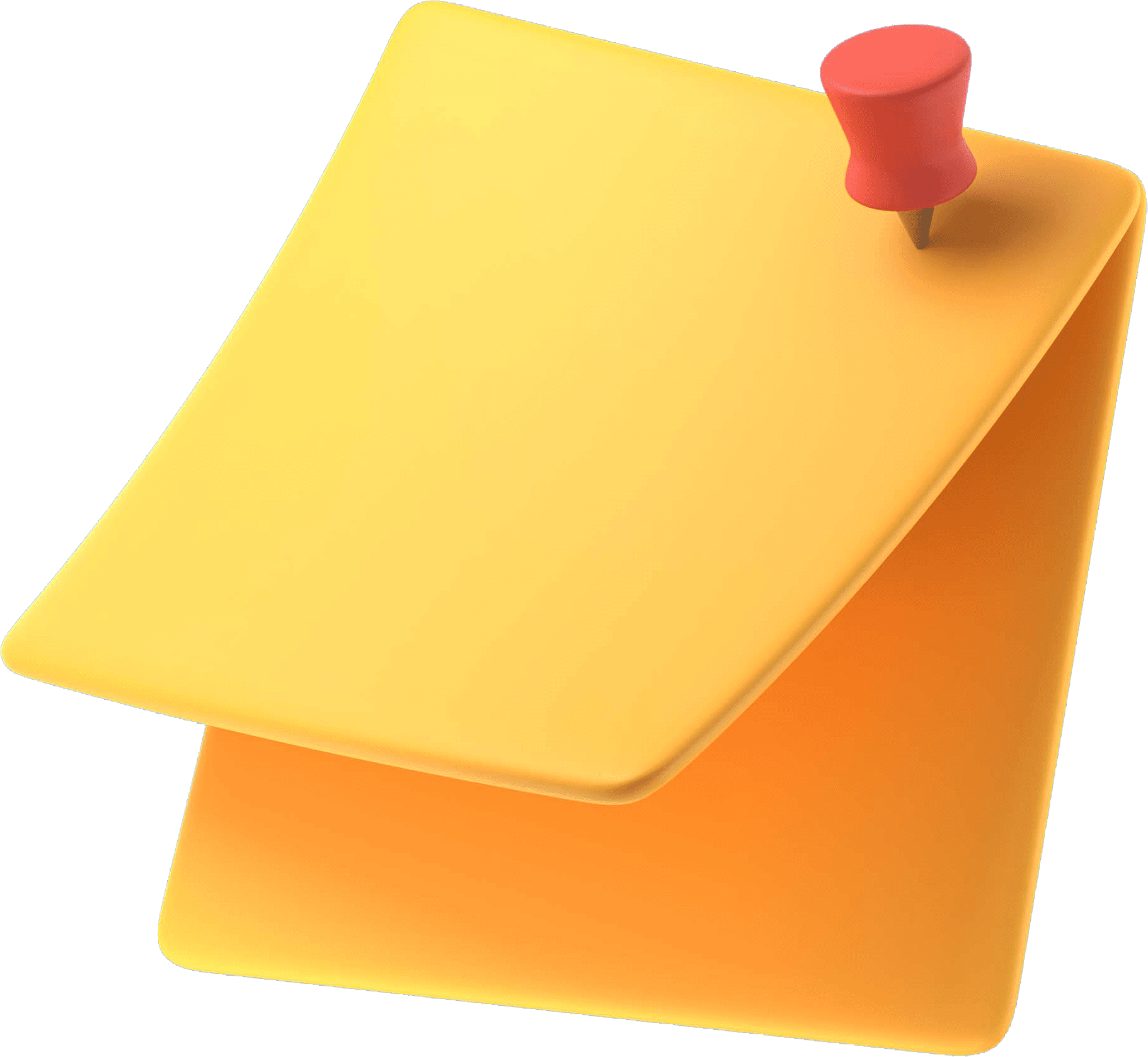 Image of Yellow Paper with Pin